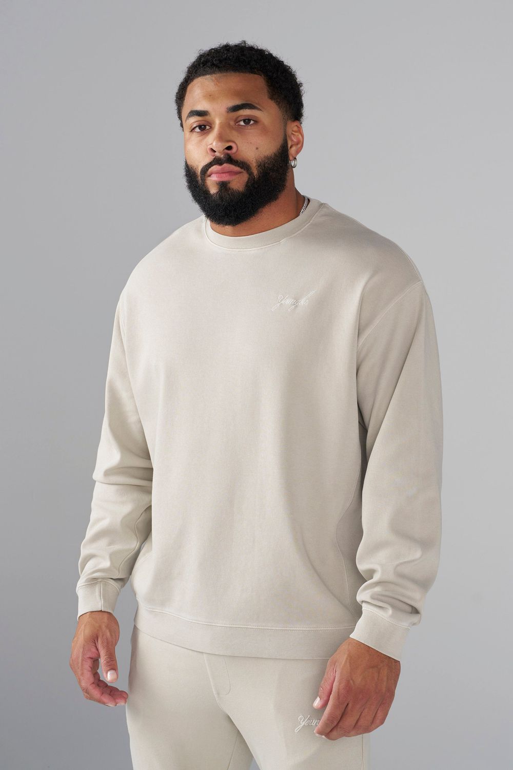 Young LA 5004 - Cloud Comfort Set - Crewneck Beige | KQHDM5308