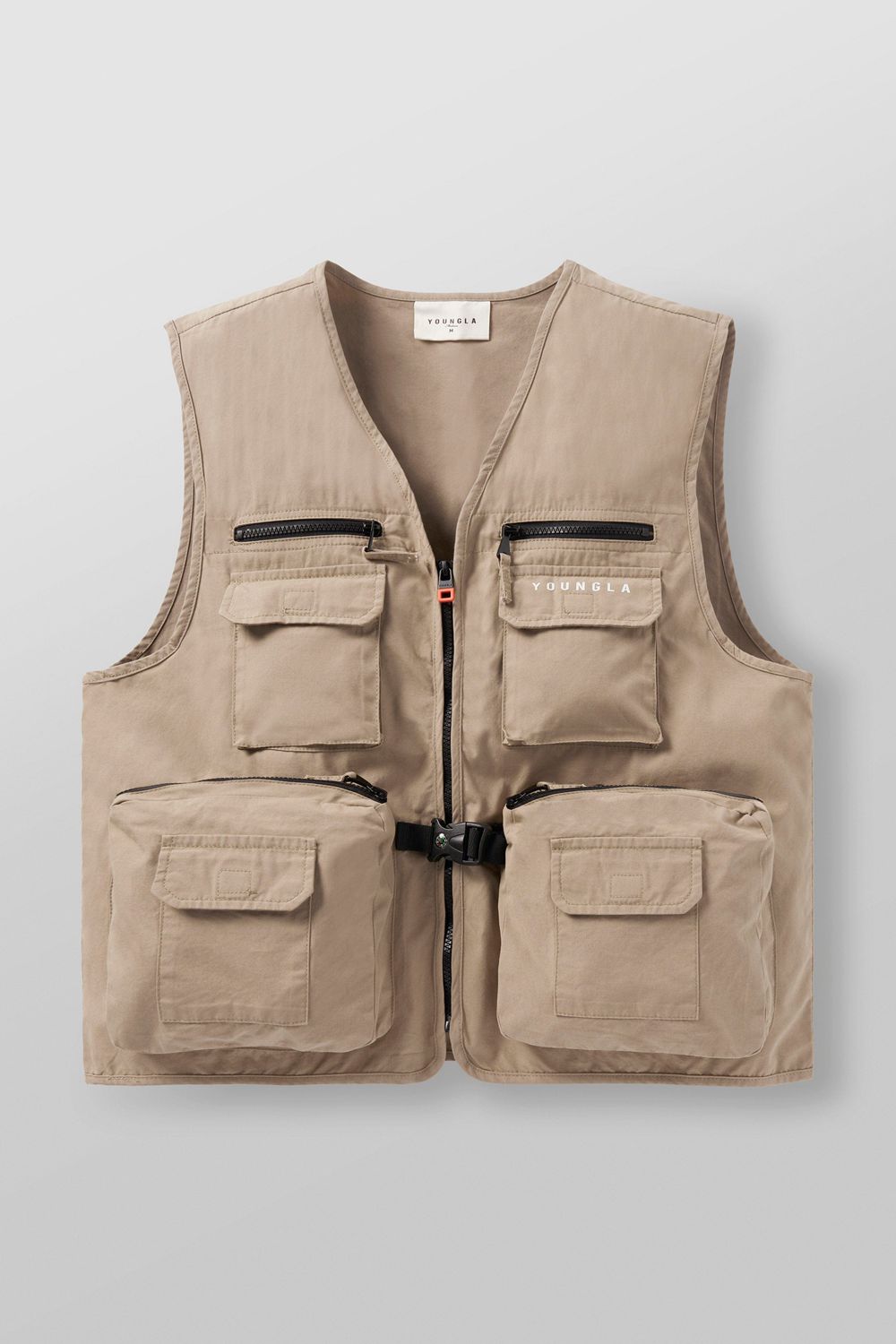 Young LA 502 - Utility Cargo Vest Beige | PXJQO4093