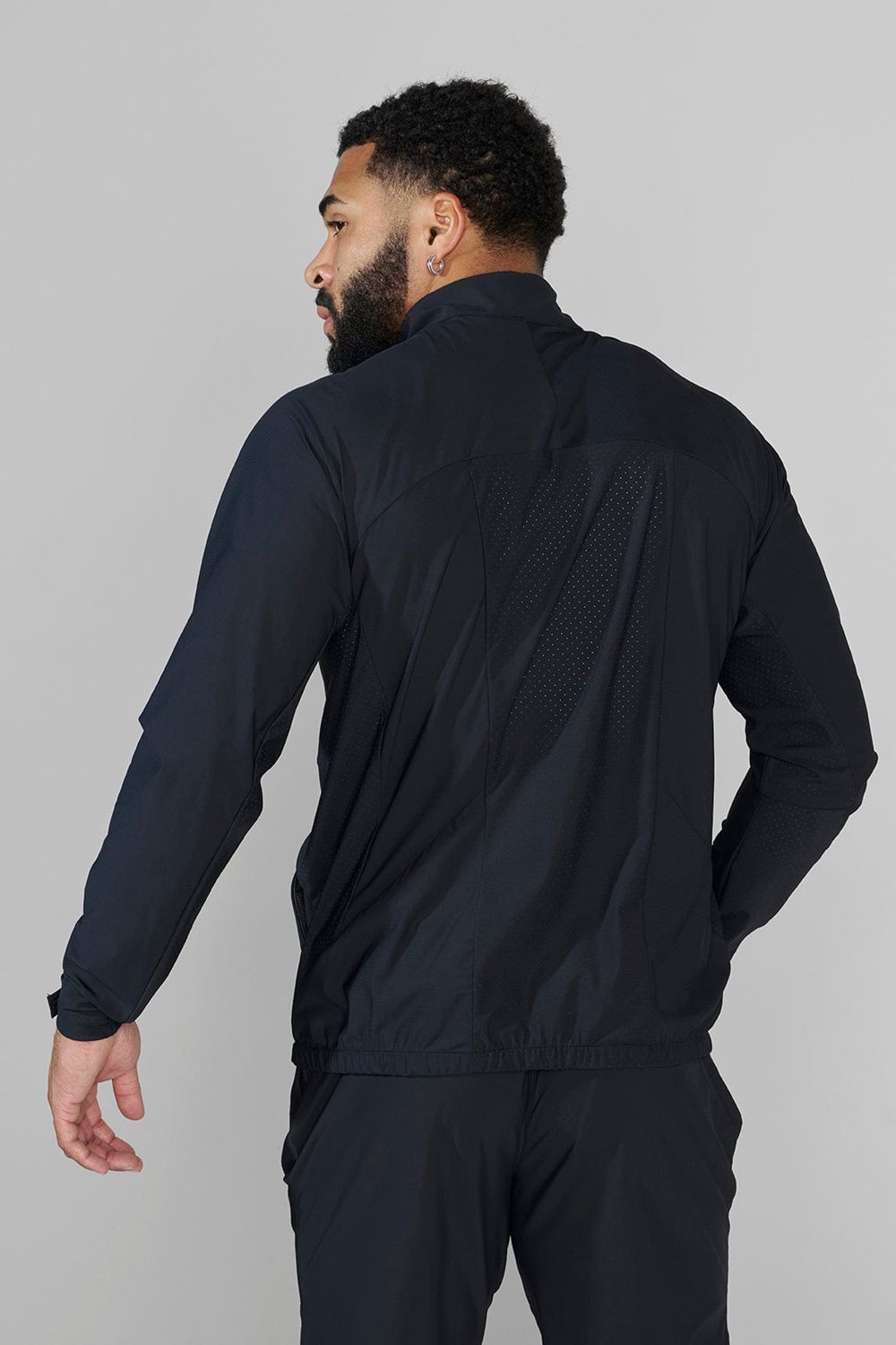 Young LA 5052 - Morning Run Zip-Up Zwart | FNUOP7319