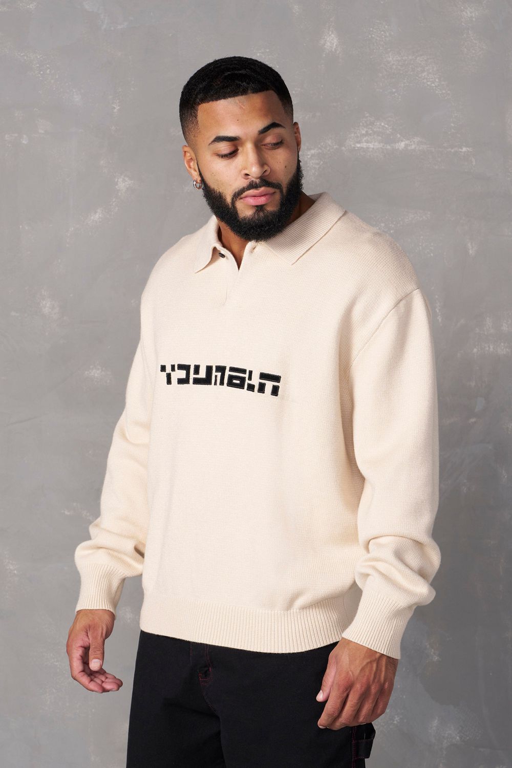 Young LA 508 - Knitted Polo Longsleeves Room | BQSXO6478