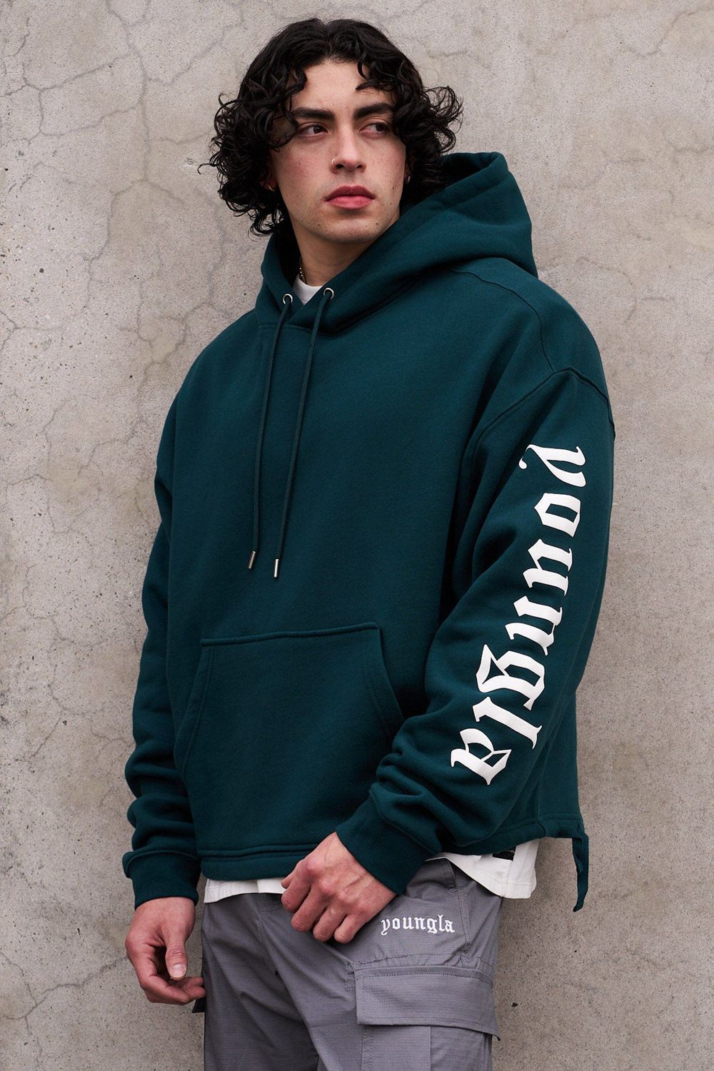 Young LA 5093 - Freeflow Hoodies Groen | PJZTQ7456