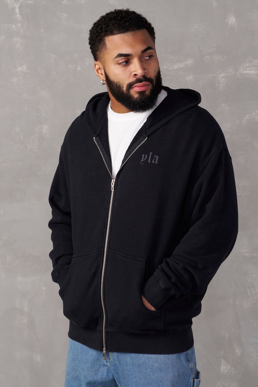 Young LA 514 - Monarch Zip-Up Hoodie 2.0 Zwart | JABPQ3058