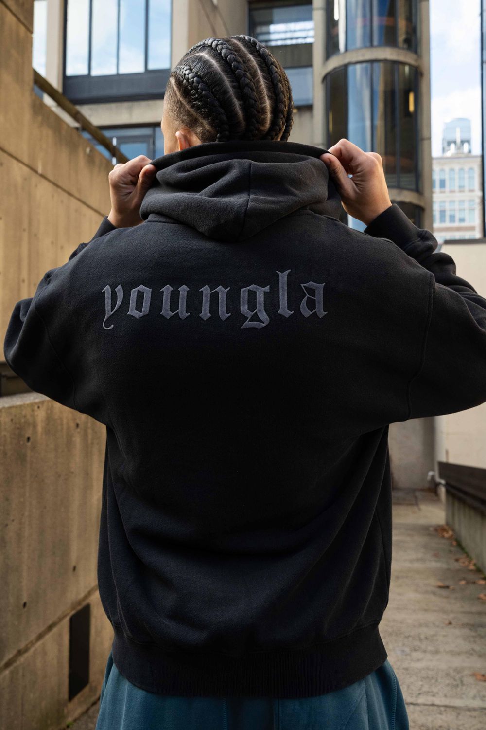 Young LA 514 - Monarch Zip-Up Hoodie 2.0 Zwart | JABPQ3058