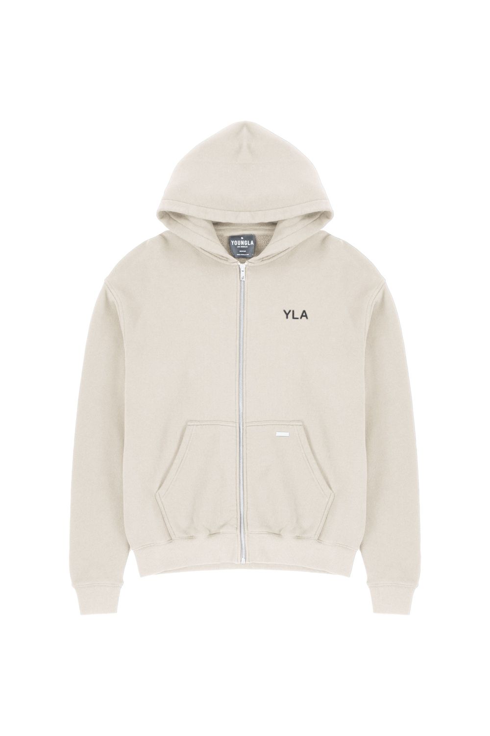 Young LA 515 Monarch Zip-Up Hoodie Beige | YZPVM8041