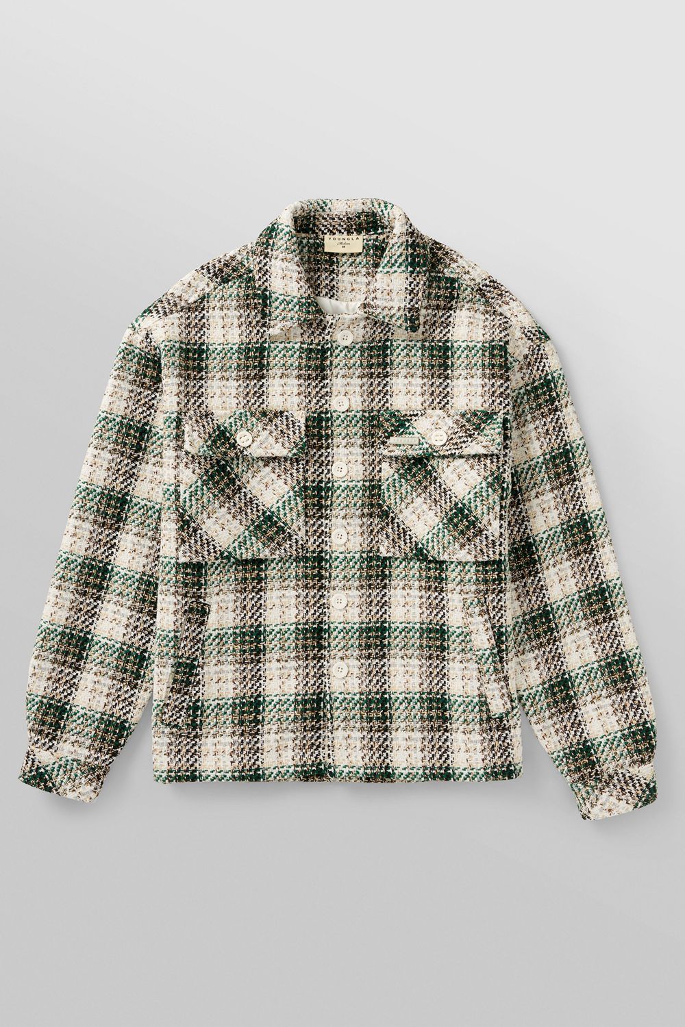 Young LA 519 - Woven Flannel Jackets Groen | BMCXK0196