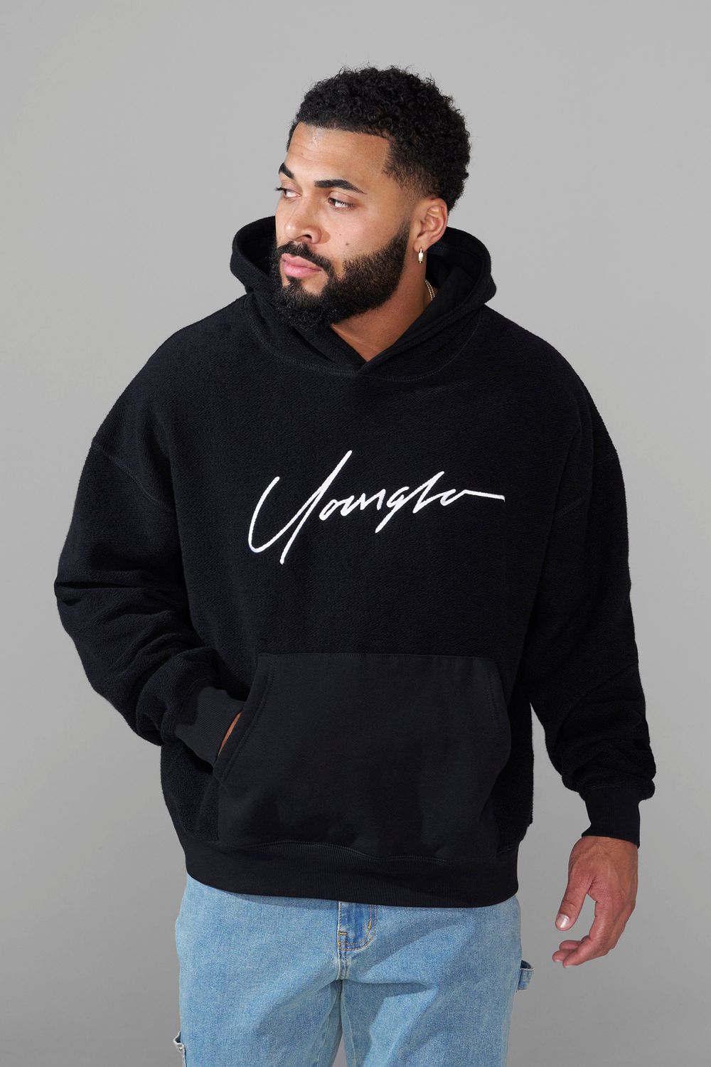 Young LA 524 - Reverse Terry Hoodies Zwart | GZPDF7896