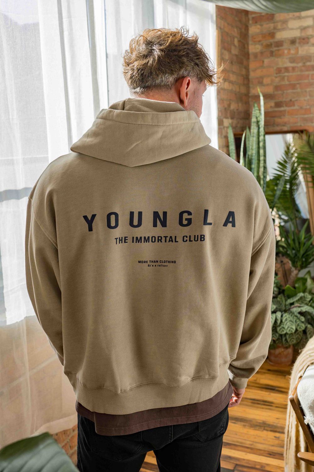 Young LA 533 - Immortal Club Hoodies Beige | MGDHO4756