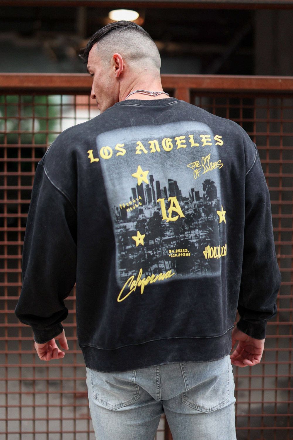 Young LA 565 - Us Tour Crewnecks Zwart | GBKOI1854