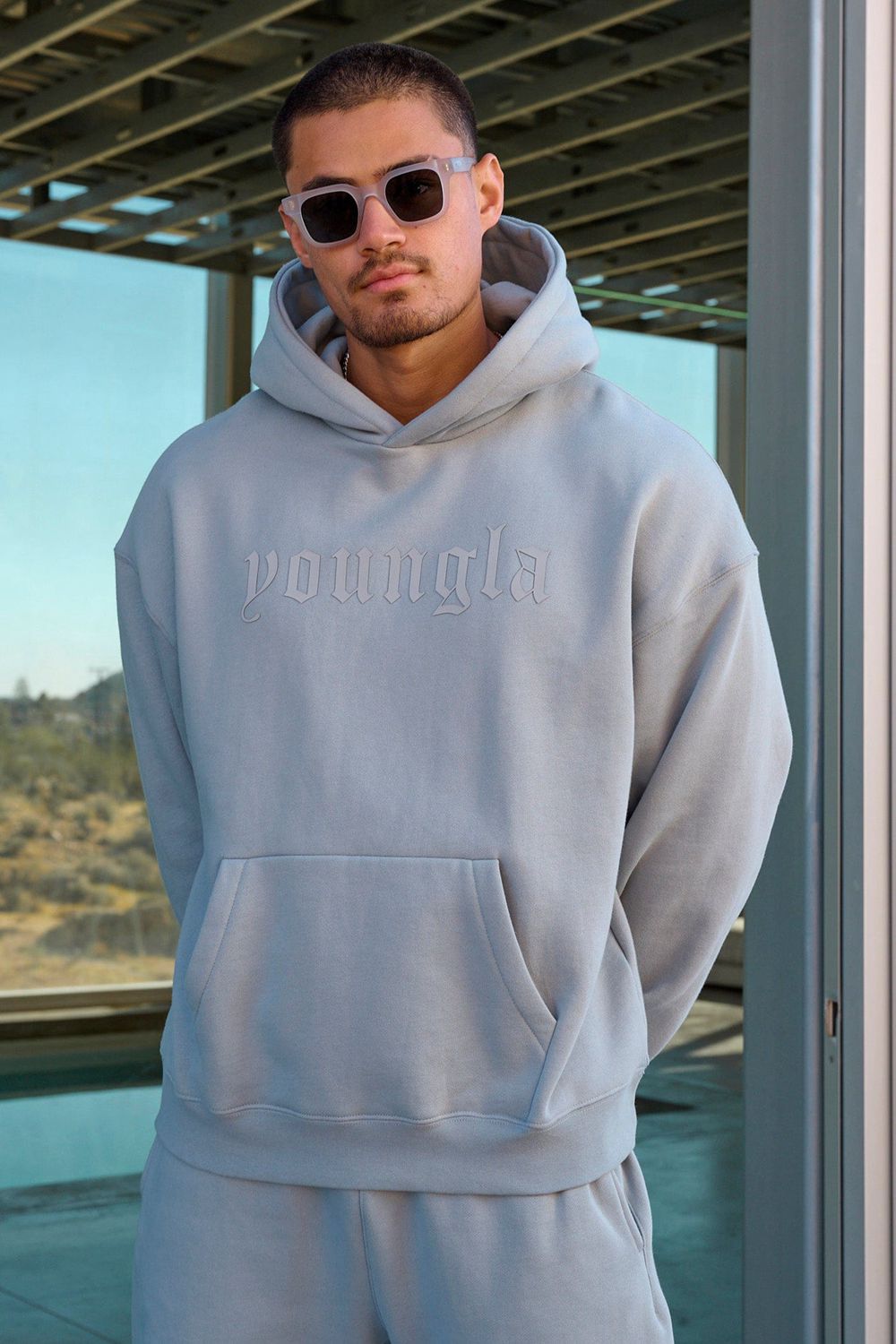 Young LA 566 - Cloud 9 Hoodies Grijs | XWTPD3029