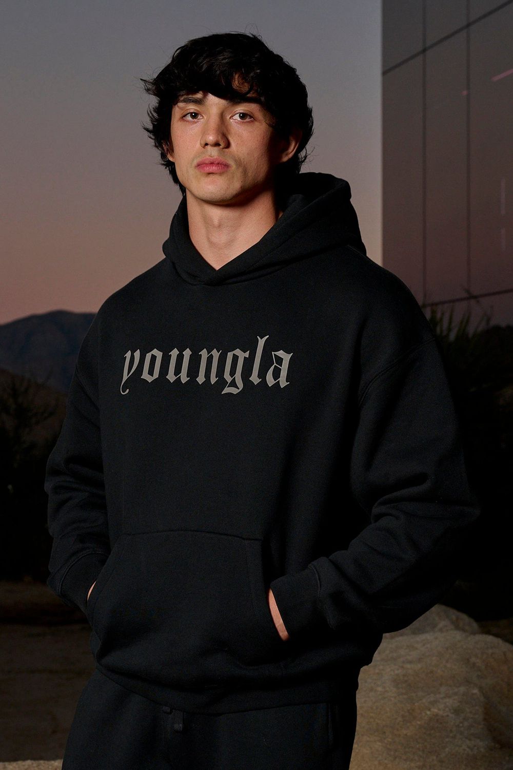 Young LA 566 - Cloud 9 Hoodies Zwart | HGNFA8461