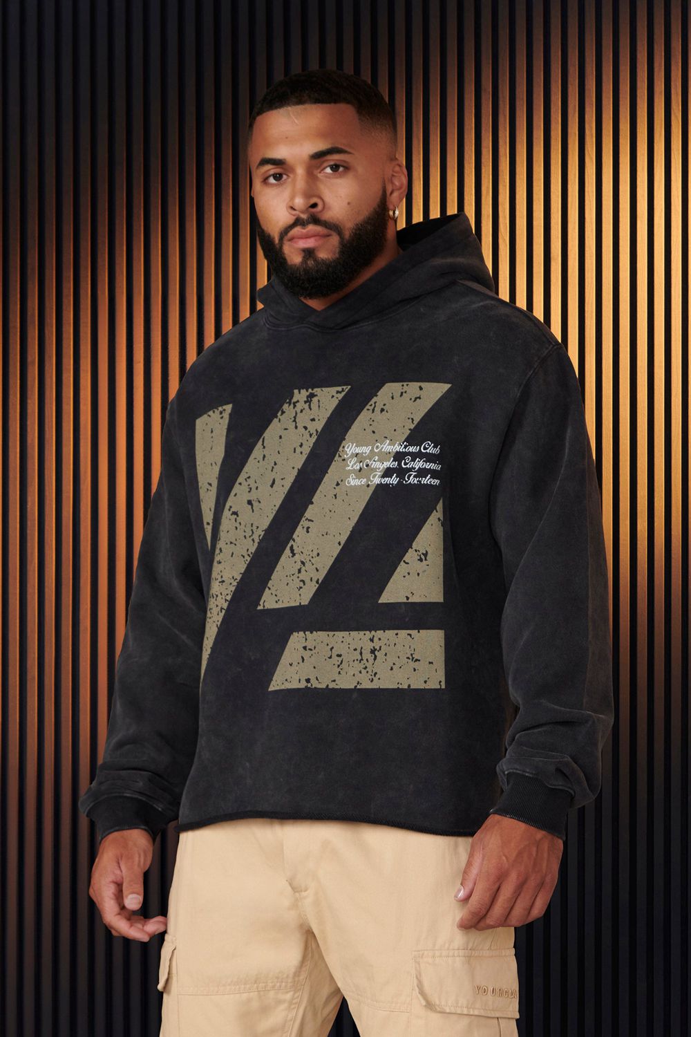 Young LA 568 - Icon Washed Hoodies Zwart | ULFTV9256