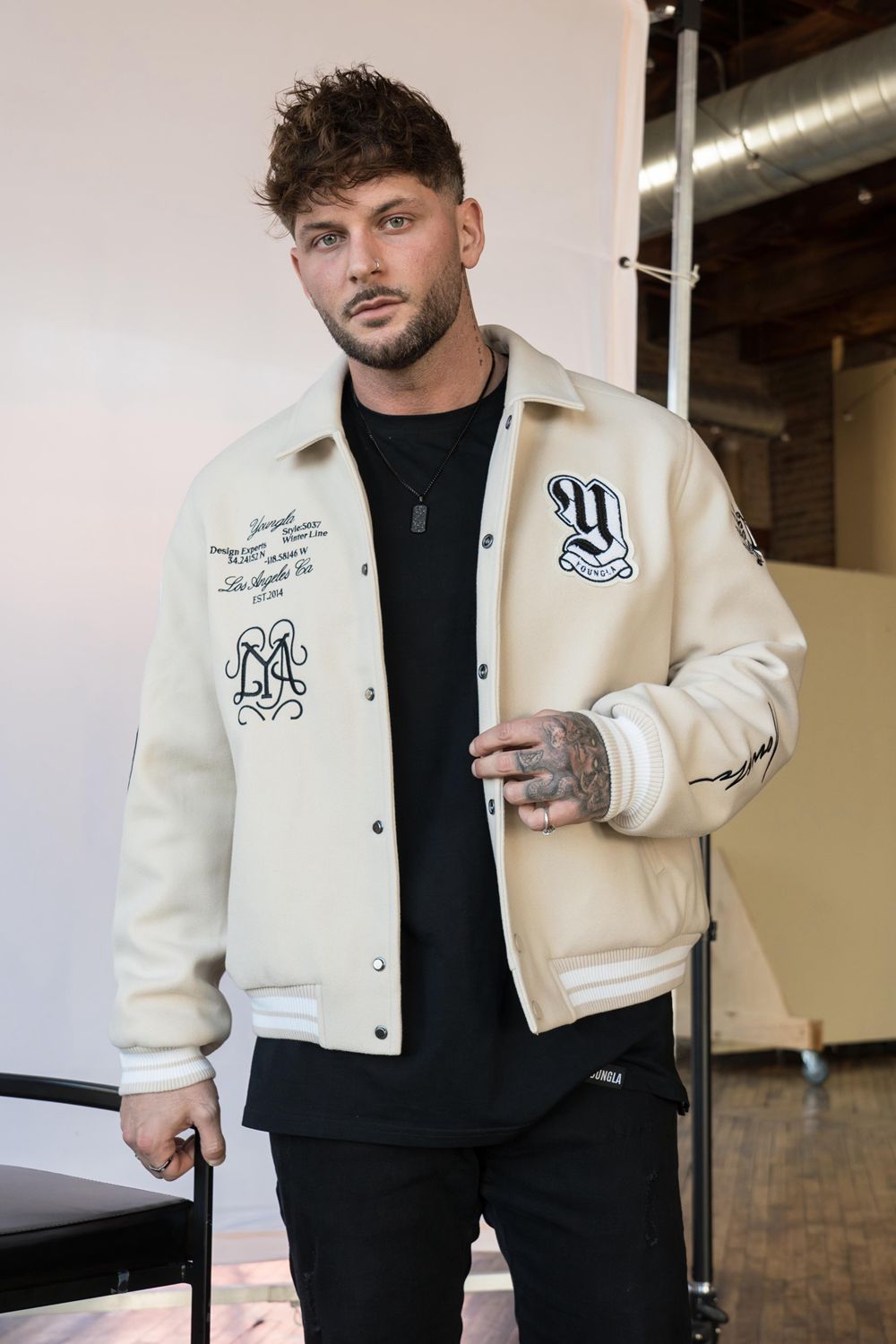 Young LA 569 - Ace Of Spade Letterman Beige | WPRSD6127