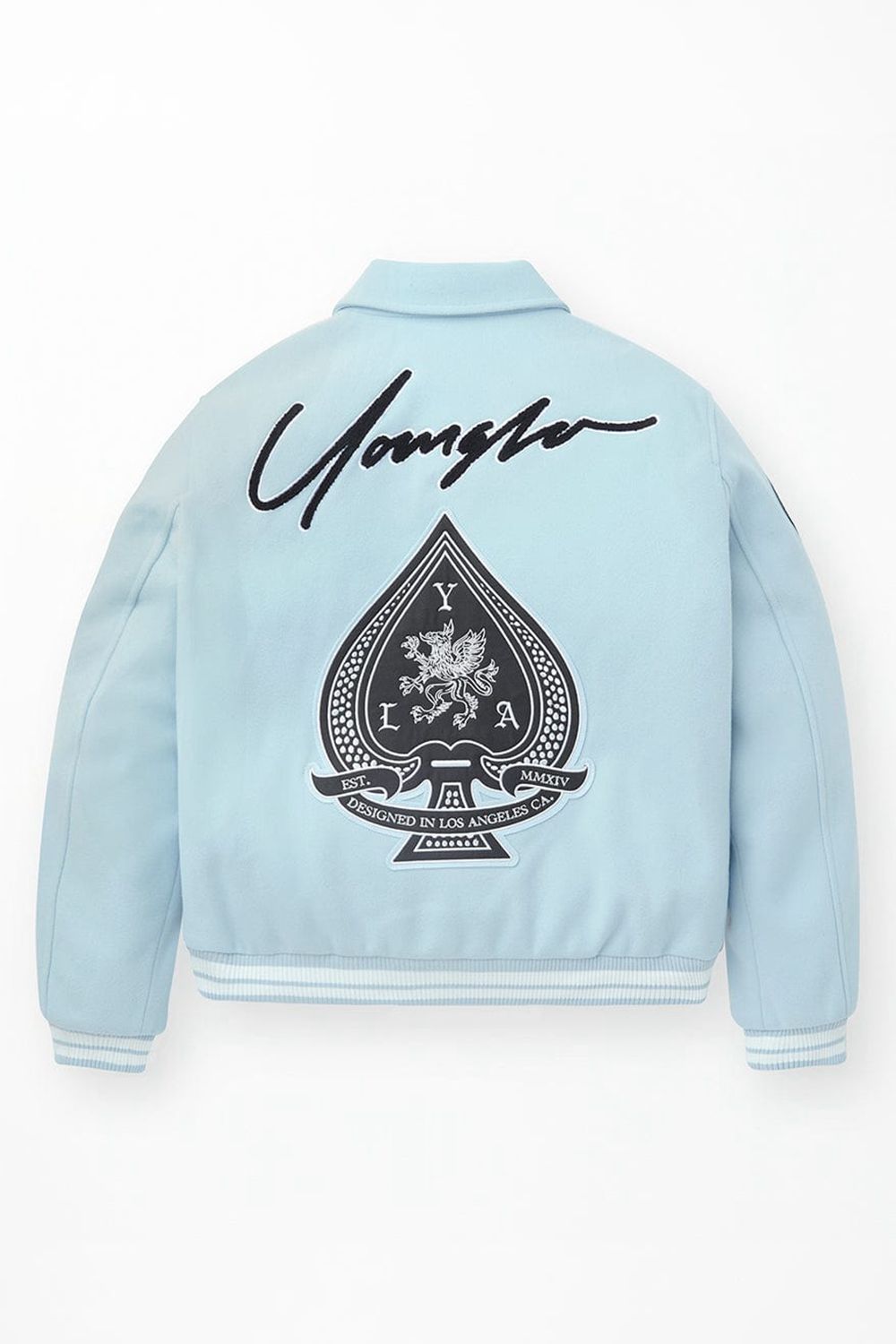 Young LA 569 - Ace Of Spade Letterman Blauw | IVYTM5901