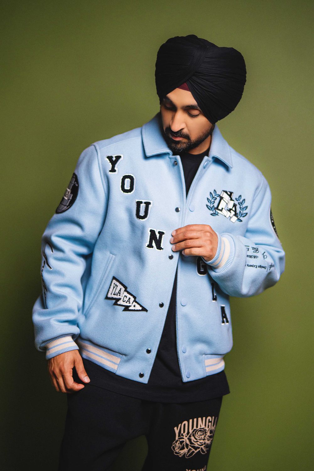 Young LA 569 - Ace Of Spade Letterman Blauw | IVYTM5901