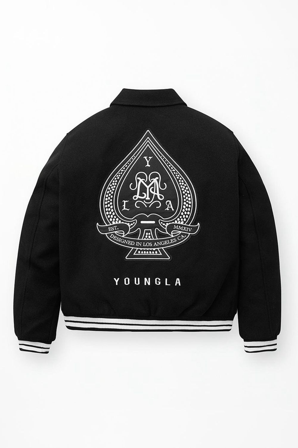 Young LA 569 - Ace Of Spade Letterman Zwart | HRLNV5328