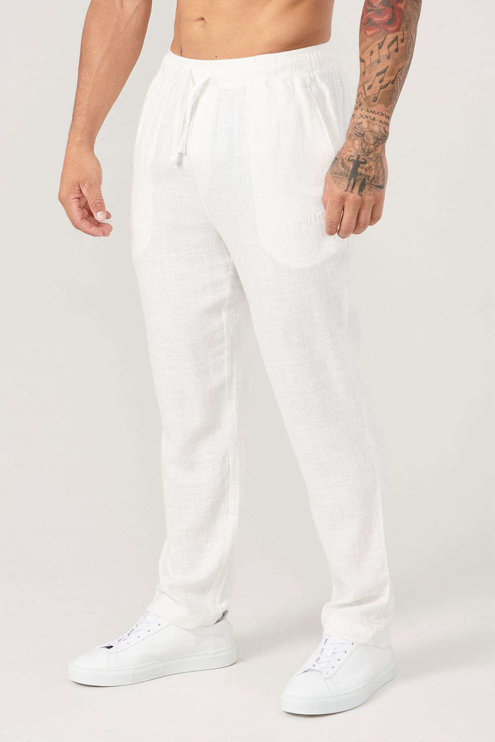 Young LA 621 - Simply Linen Pants Wit | RHMSC4265