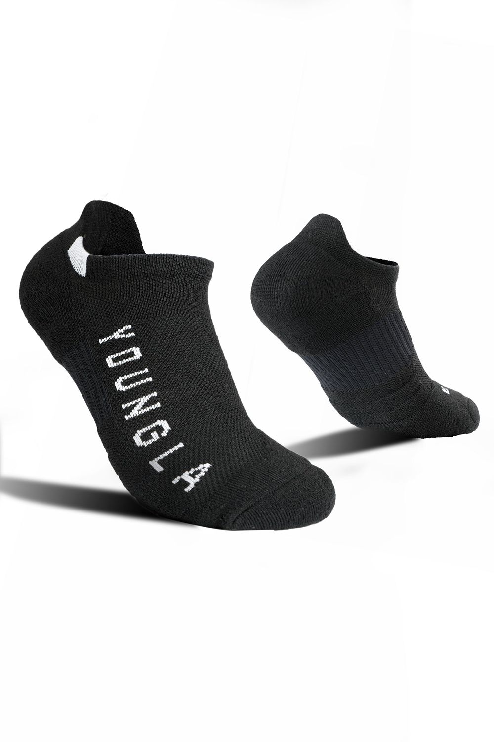 Young LA 710 Performance Ankle Socks 3-Pack Zwart | NUJAG4381