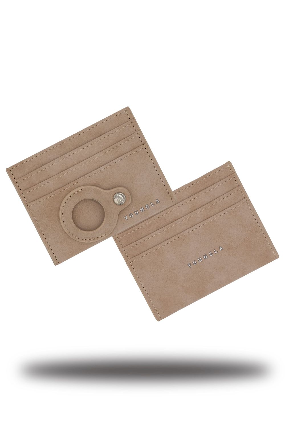 Young LA 725 Executive Card Holder Beige | CDZTU0743