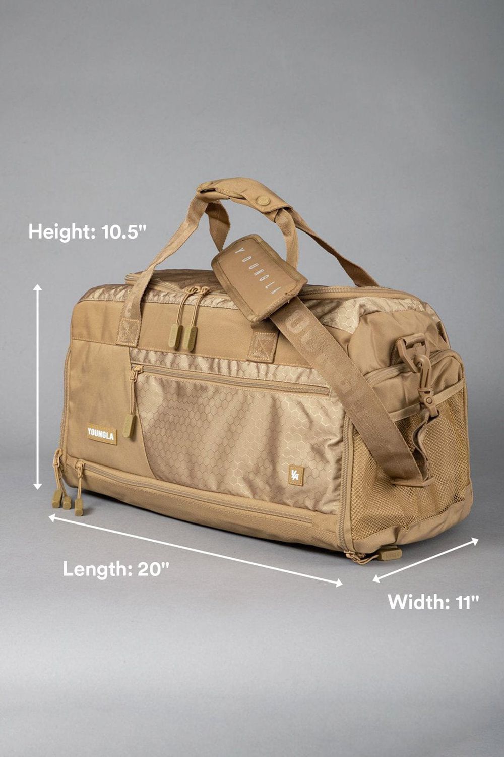 Young LA 740 Elite Duffle Bags Khaki | FZBLK6047