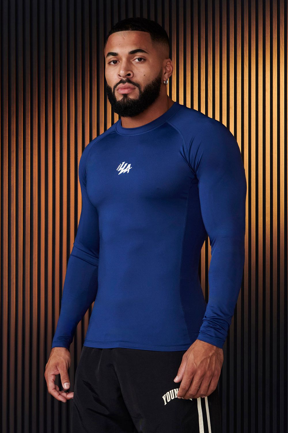 Young LA 802 - Speed Compression Longsleeves Donkerblauw | QCPOU0495