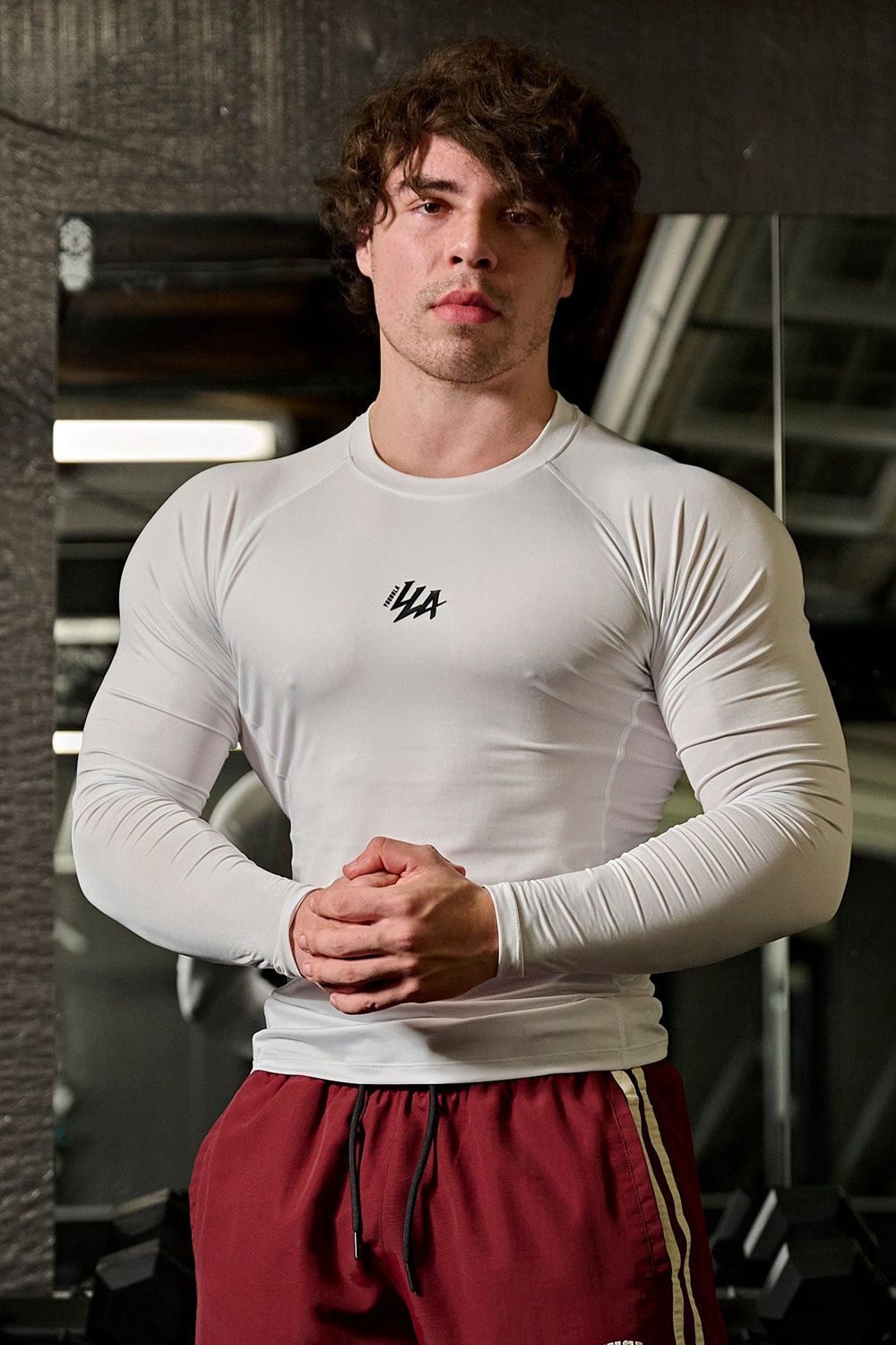 Young LA 802 - Speed Compression Longsleeves Wit | BGPJH1685