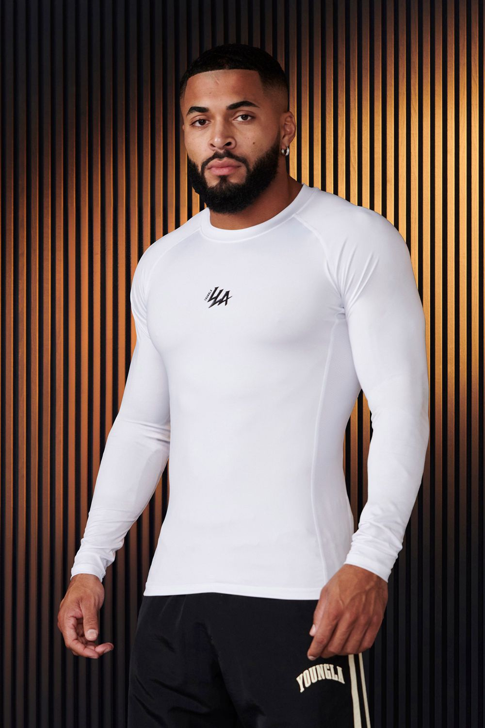 Young LA 802 - Speed Compression Longsleeves Wit | BGPJH1685