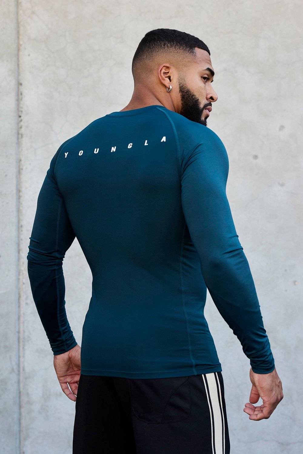 Young LA 802 - Speed Compression Longsleeves Teal | XTRYG7596