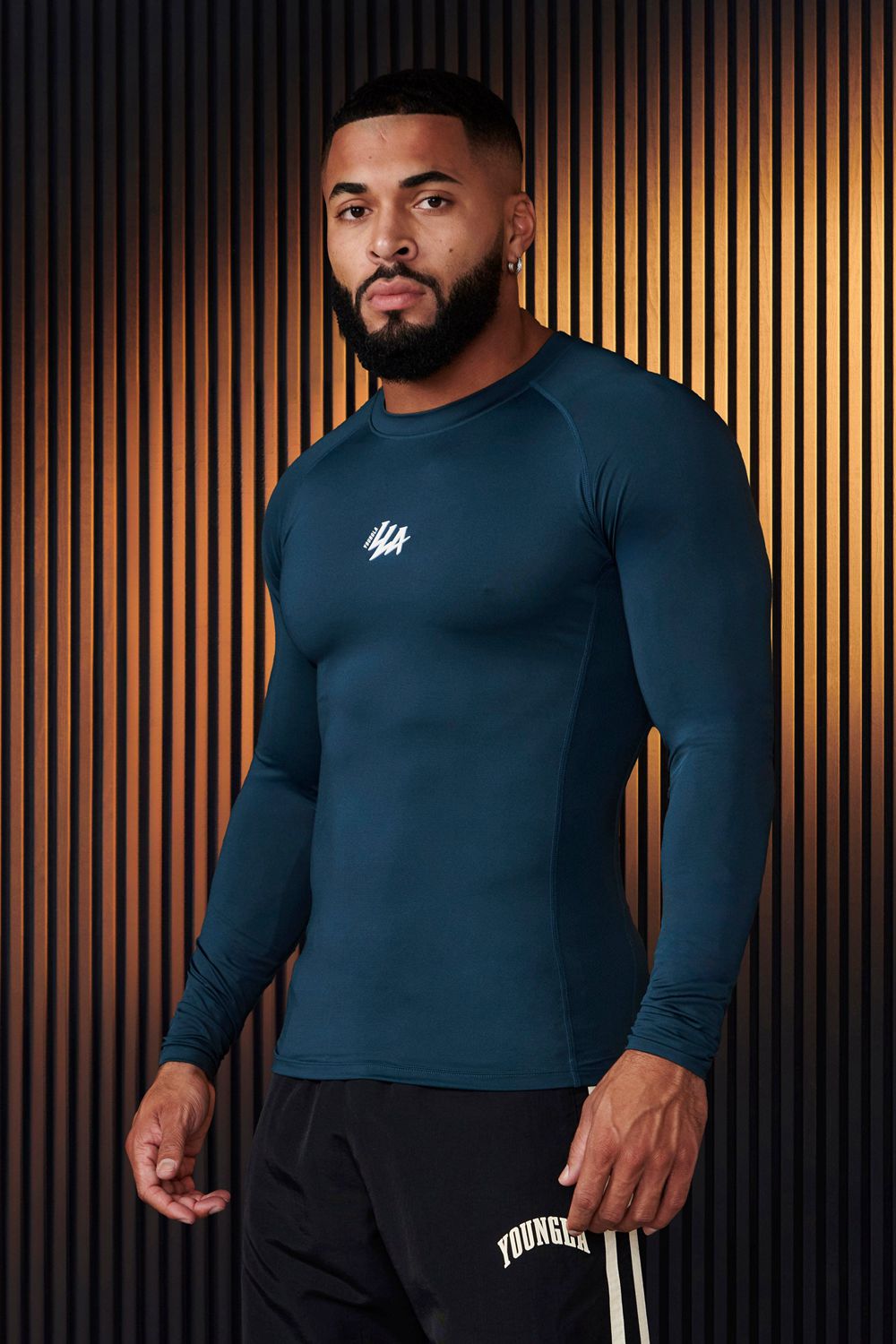 Young LA 802 - Speed Compression Longsleeves Teal | XTRYG7596