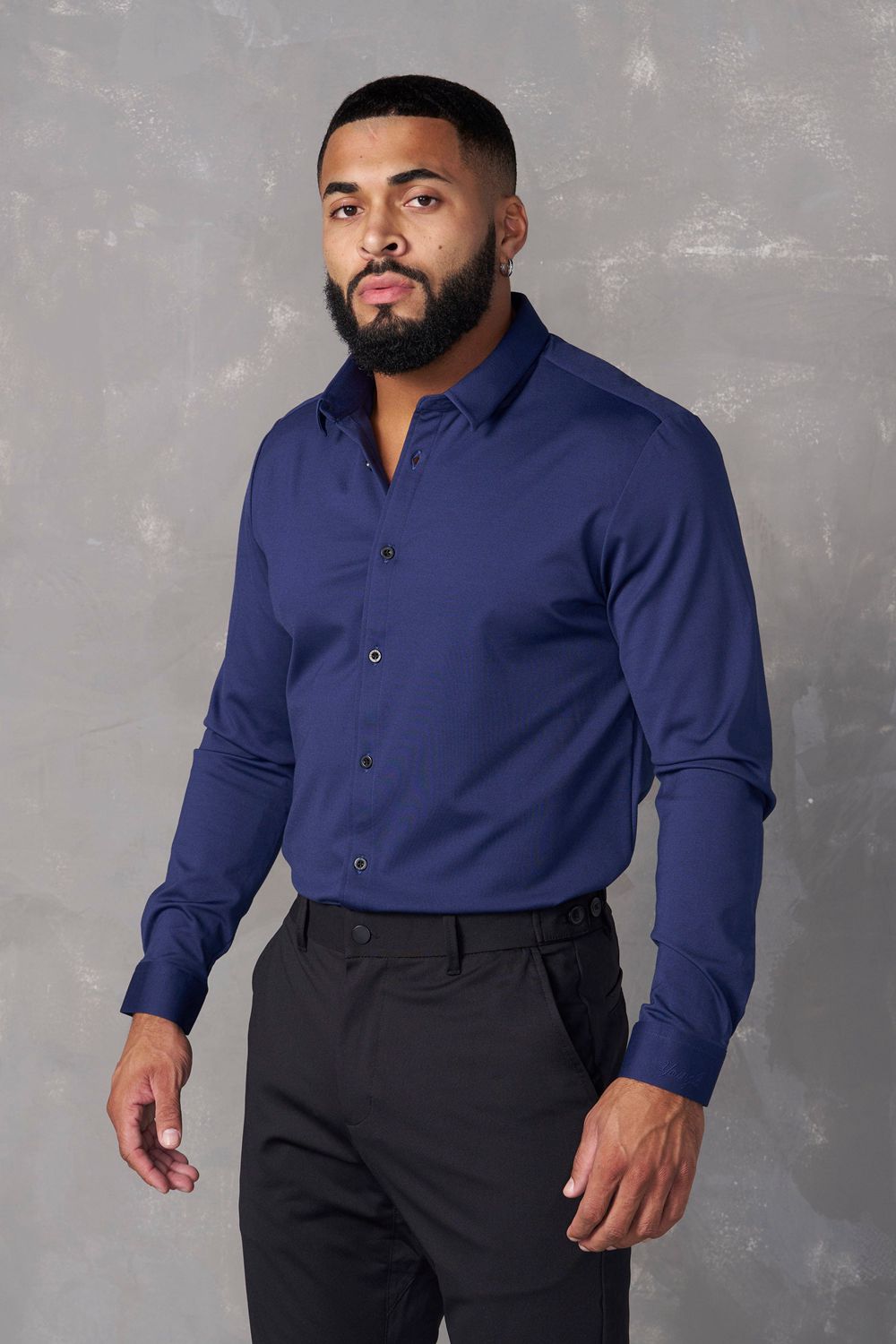 Young LA 803 - Formal Dress Shirts Donkerblauw | LUIBE3081