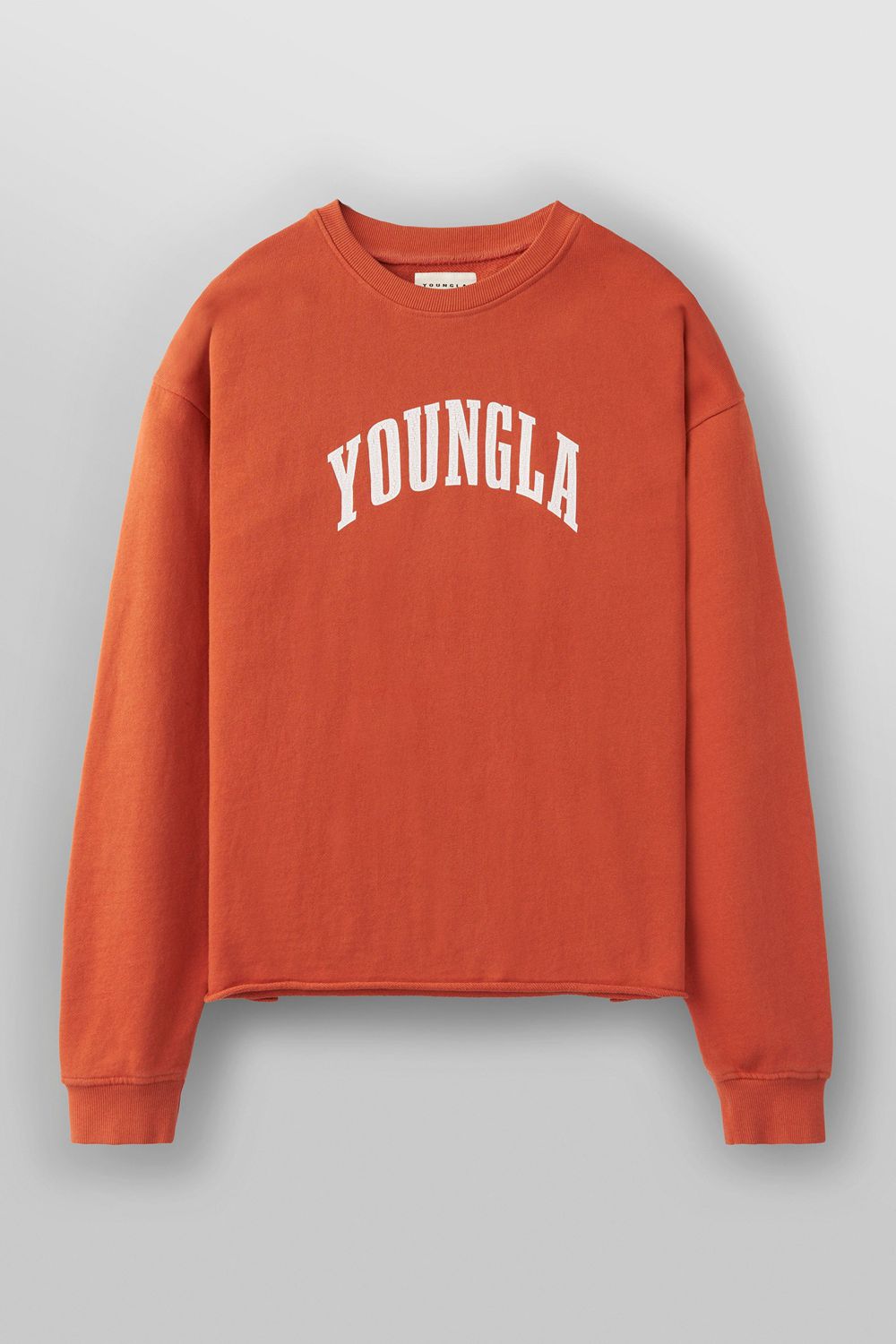 Young LA 826 - Uni Crewneck Oranje | LZCRJ1490