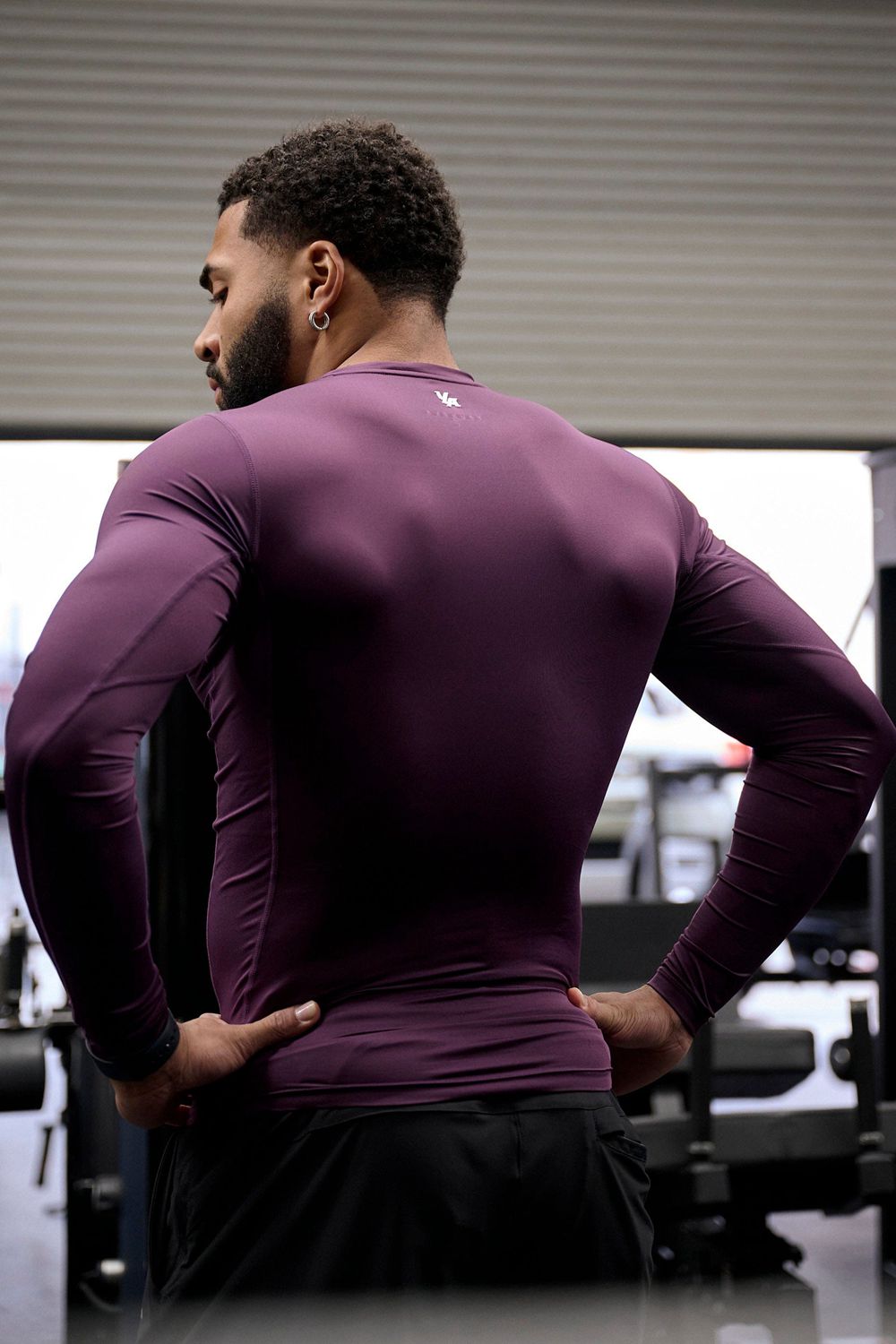 Young LA 830 - Flexfit Compression Longsleeves Paars | WNEKF6042