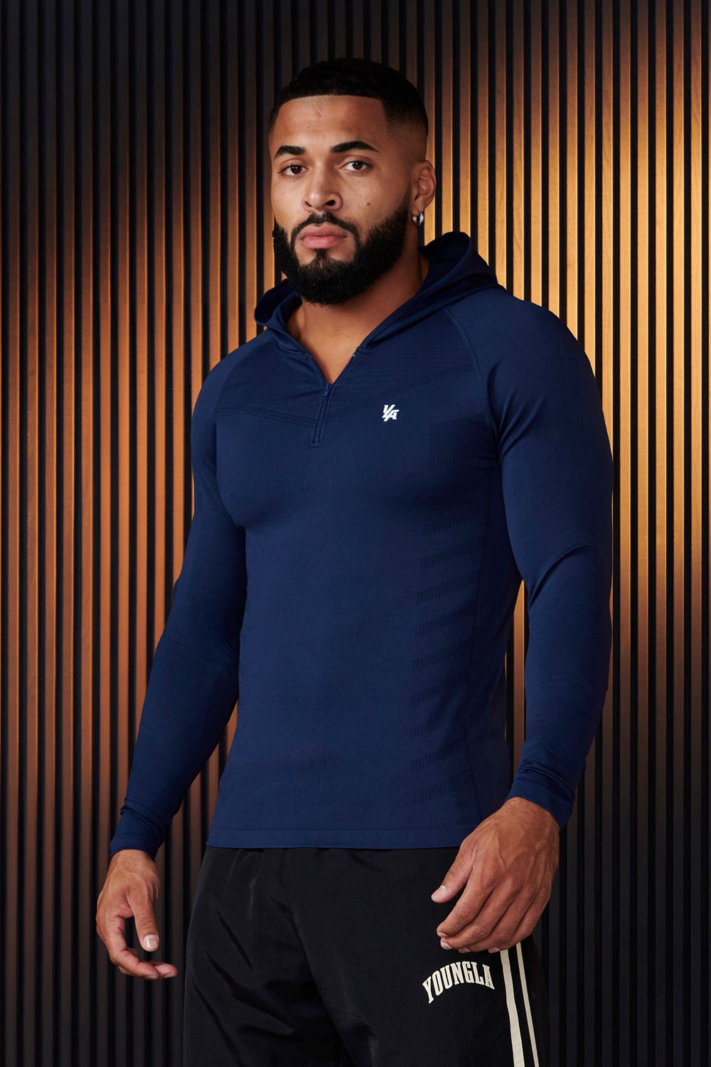 Young LA 832 - Supervillain Compression Hoodies Donkerblauw | ATERY7253