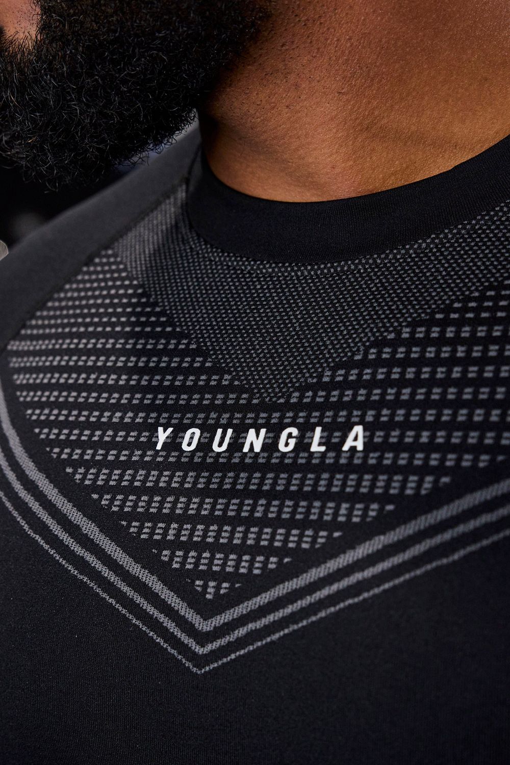 Young LA 833 - Superhero Compression Longsleeves Zwart | TRHJE8421