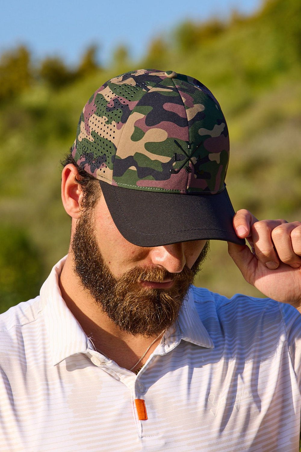 Young LA 9047 - Tee Time Golf Hats Camo | KLZQO1493