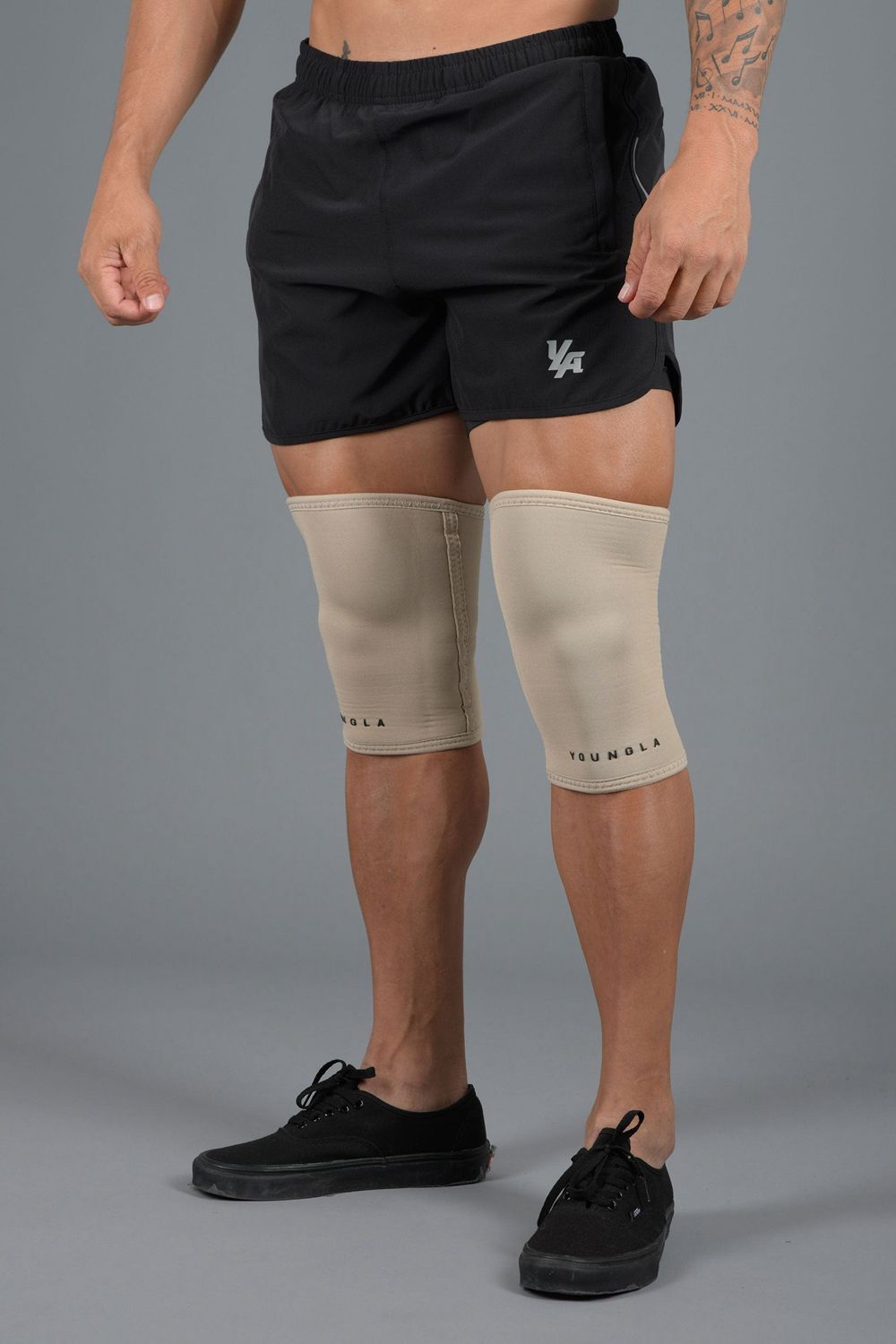 Young LA 914 Knee Sleeves Beige | NGHCP5486