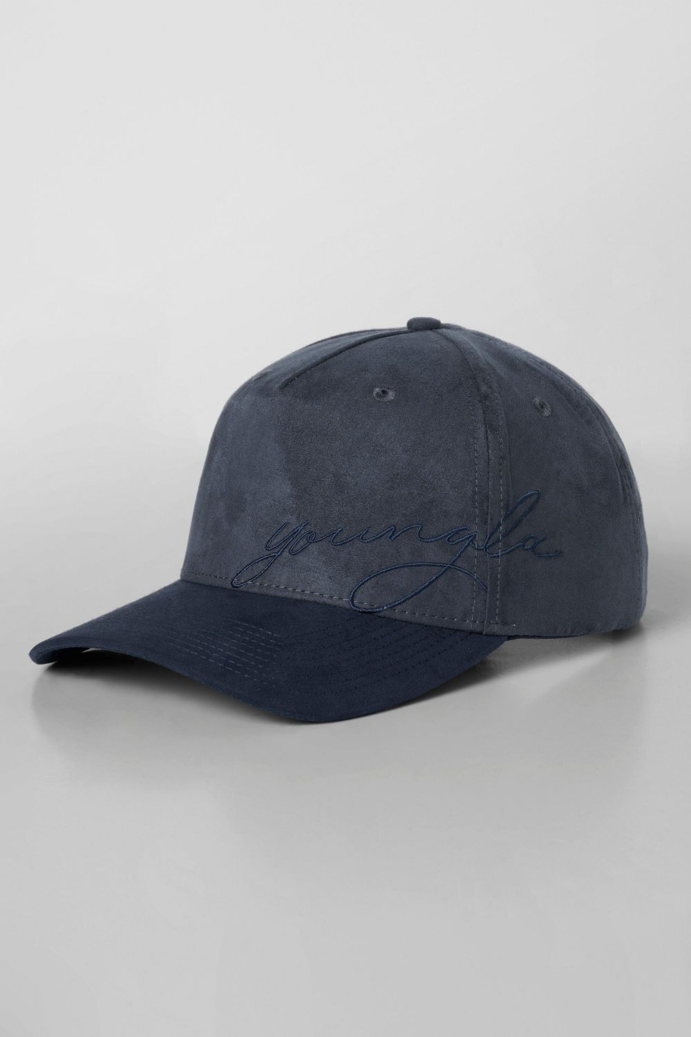 Young LA 937 - Suede Signature Hats Donkerblauw | KXMPC7195