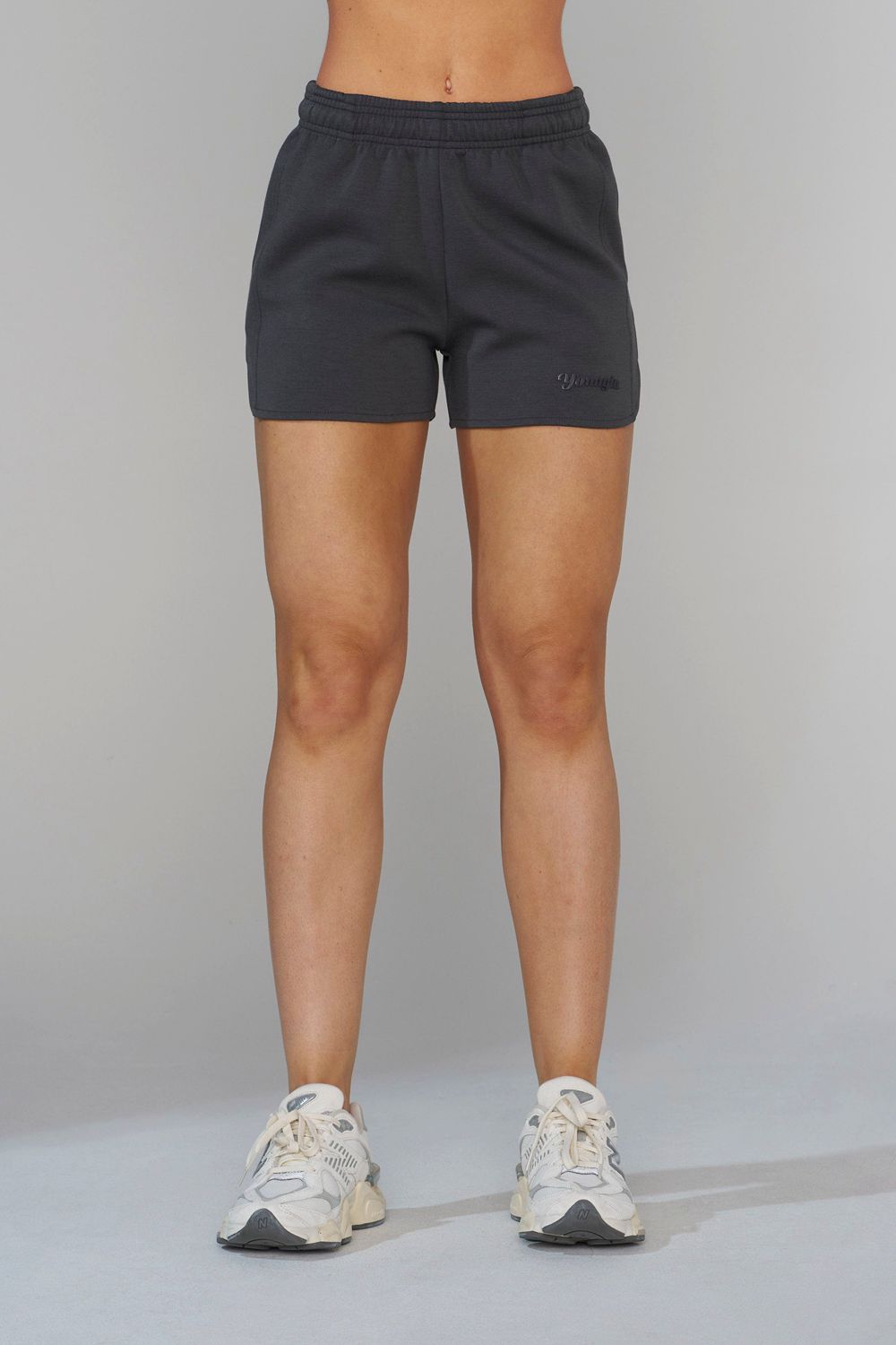 Young LA W140 Scuba Shorts Donkergrijs | QABXH4375