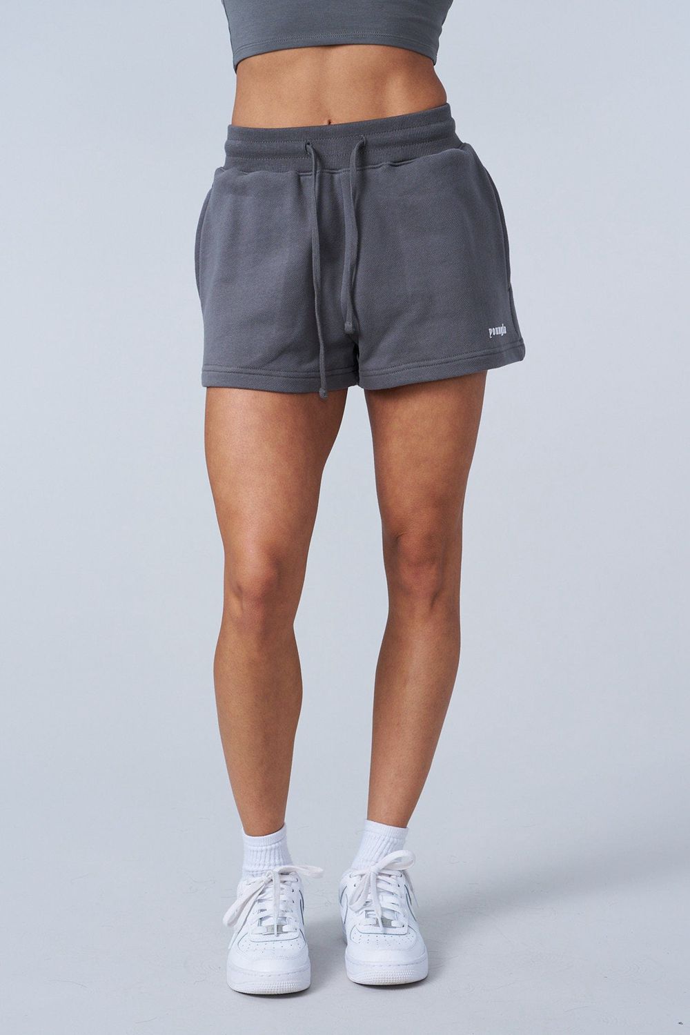 Young LA W142 - Love Sets - Terry Shorts Grijs | FCZGV3106