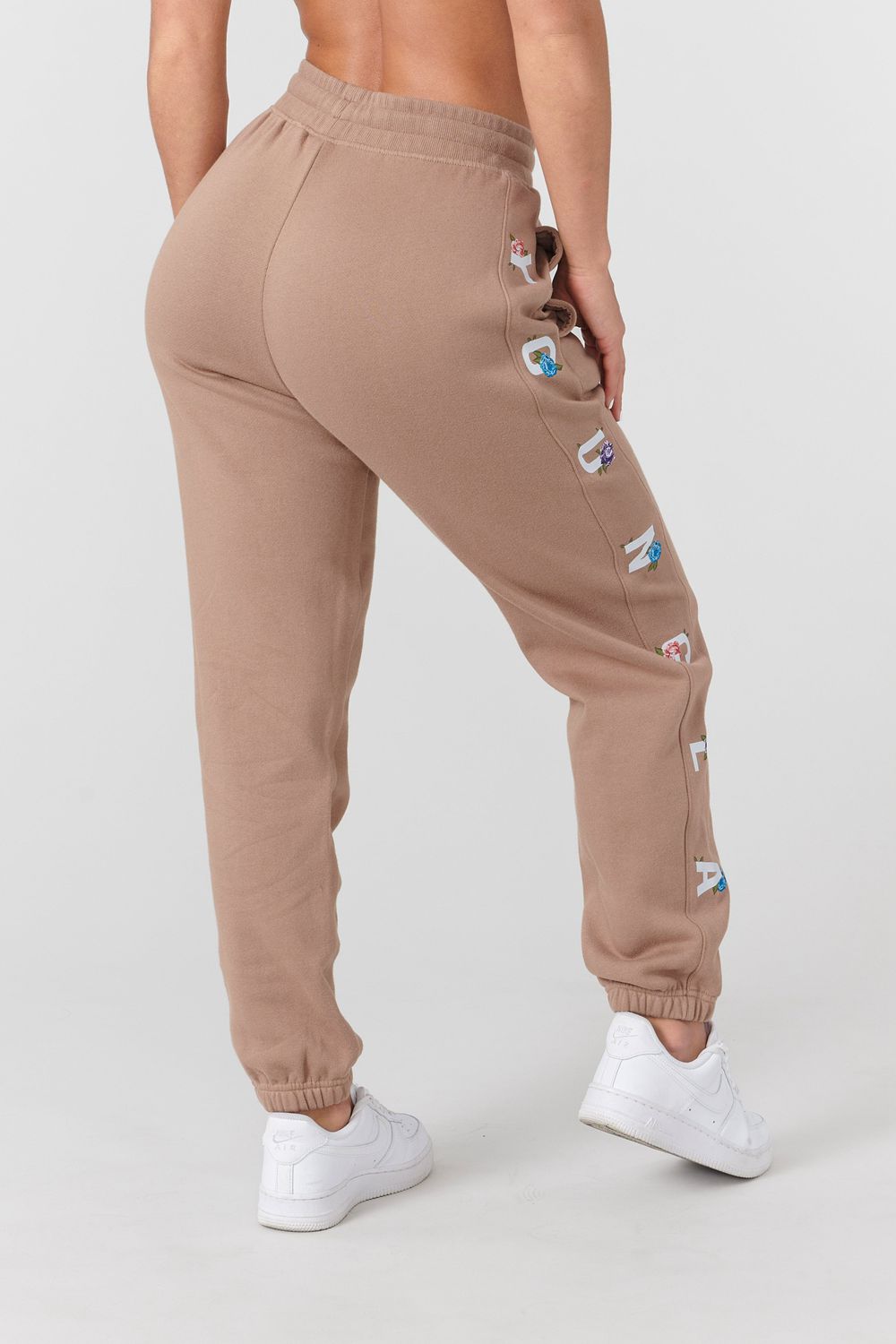 Young LA W203 Winter Bloom Joggers Khaki | ASIQZ0629