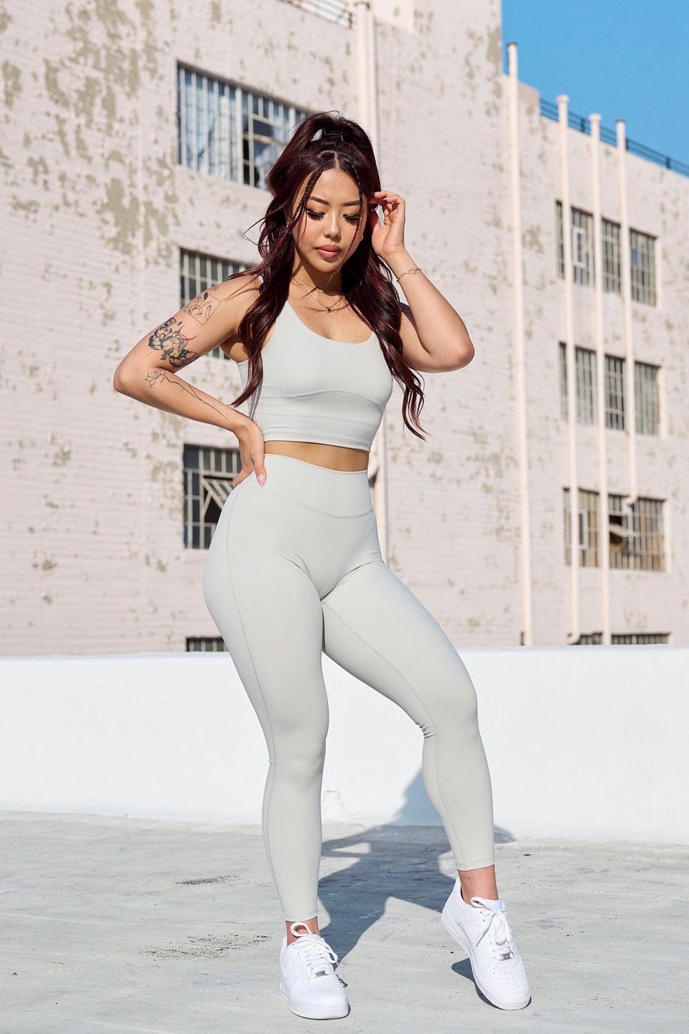 Young LA W209 Level Up Leggings Grijs | CQWHY5384