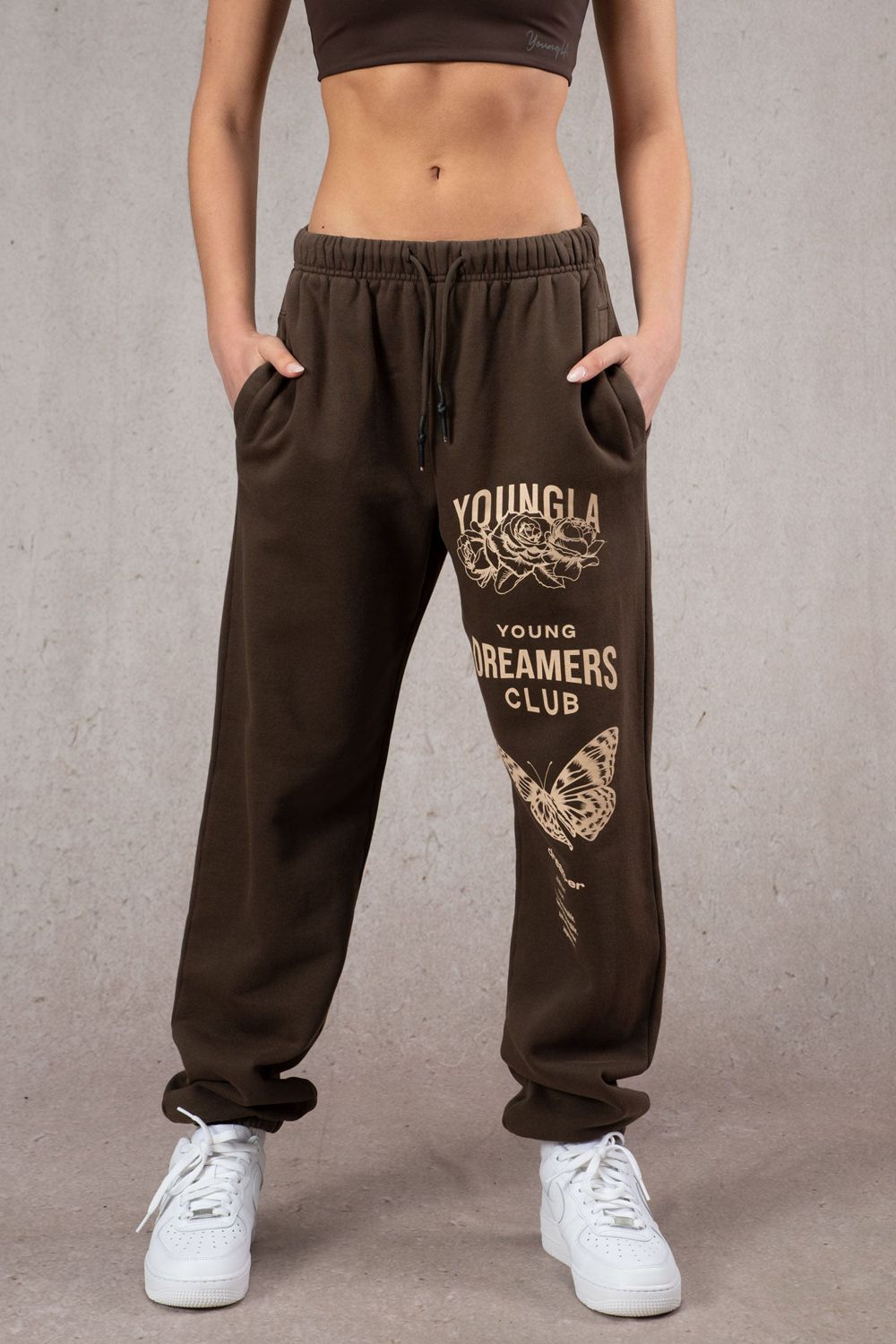 Young LA W211 Dreamers Joggers Donkerbruin | RZCVM6830