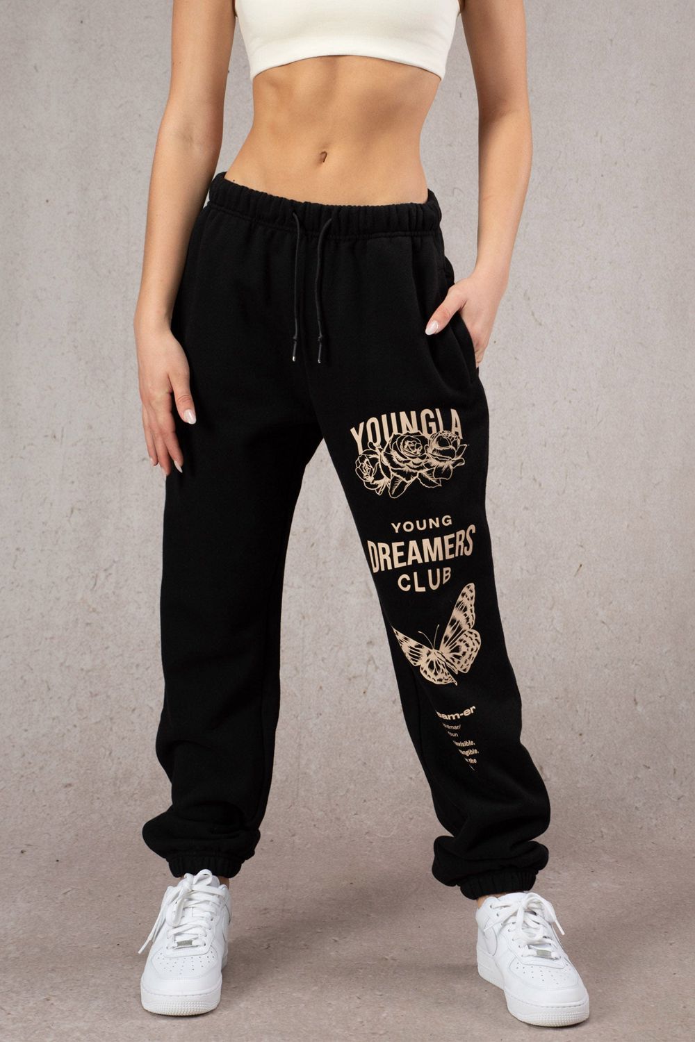 Young LA W211 Dreamers Joggers Zwart | MXVIN3529