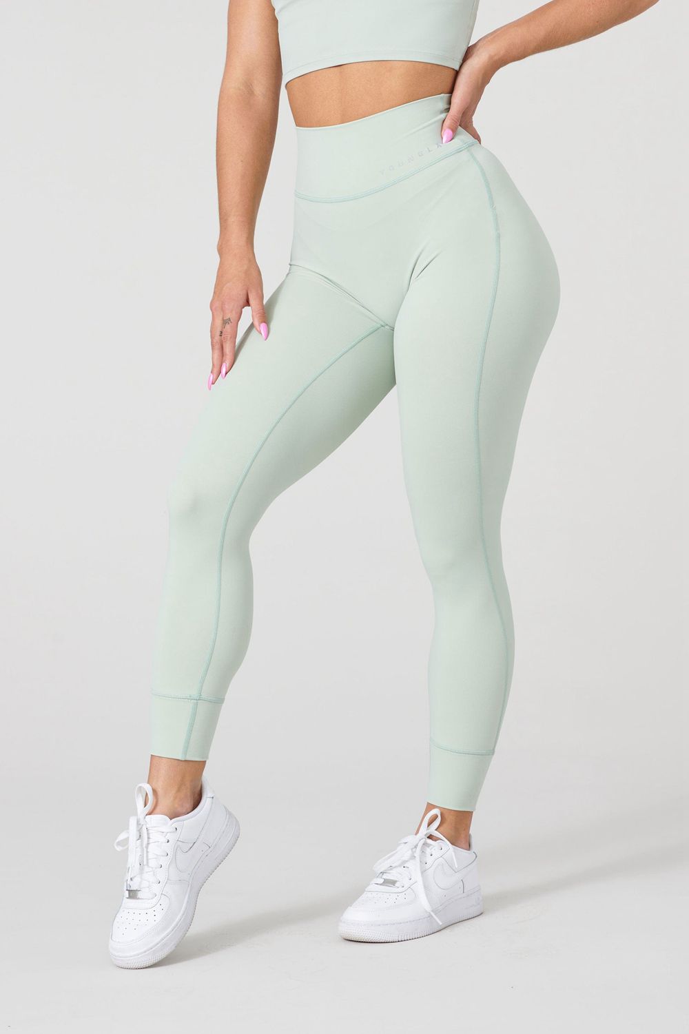 Young LA W212 Progress Leggings Olijfgroen | AFXJB3460