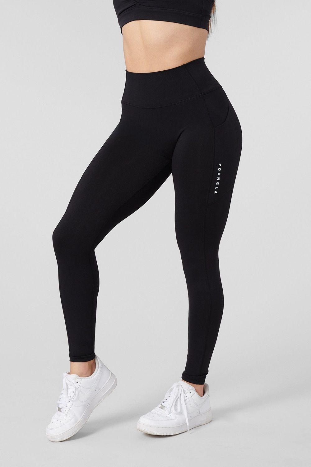 Young LA W214 Power Leggings Zwart | FMZSN0463