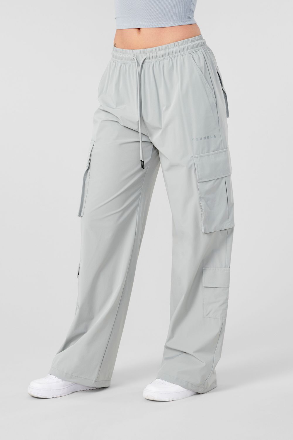 Young LA W219 Travel Cargo Joggers Grijs | XGPSK1695