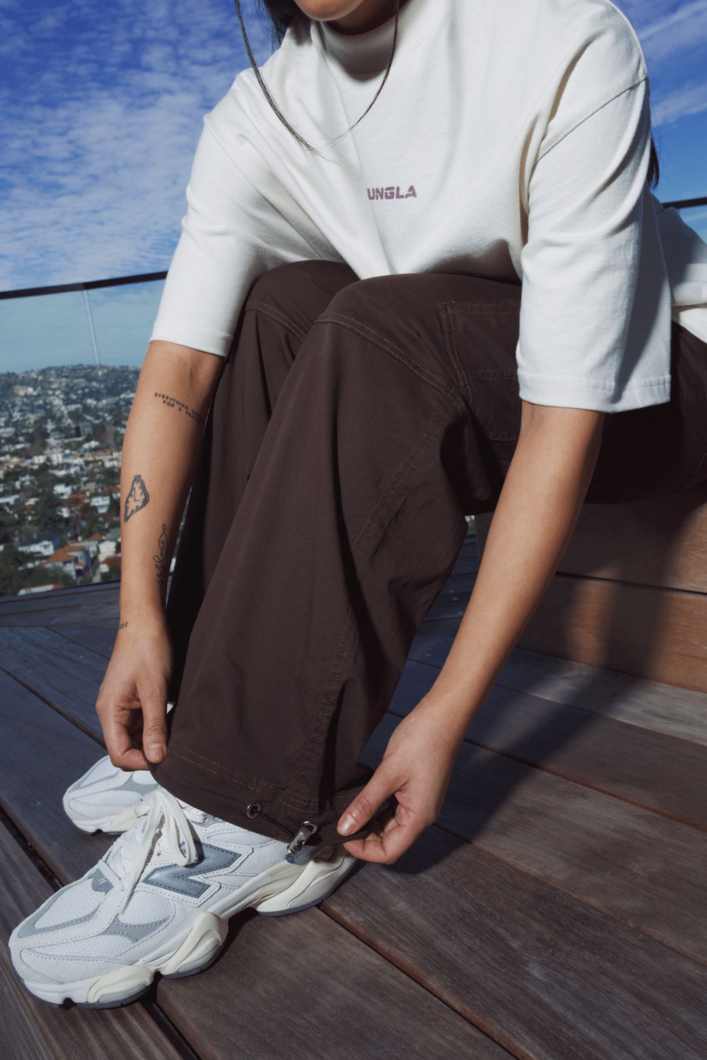 Young LA W225 Streak Cargos Donkerbruin | FOUXY0658