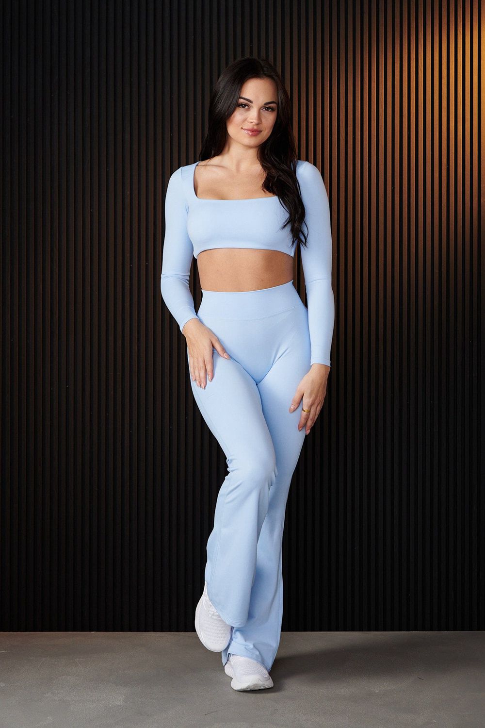 Young LA W227 - Curve Flare Leggings Blauw | GDFOC5829