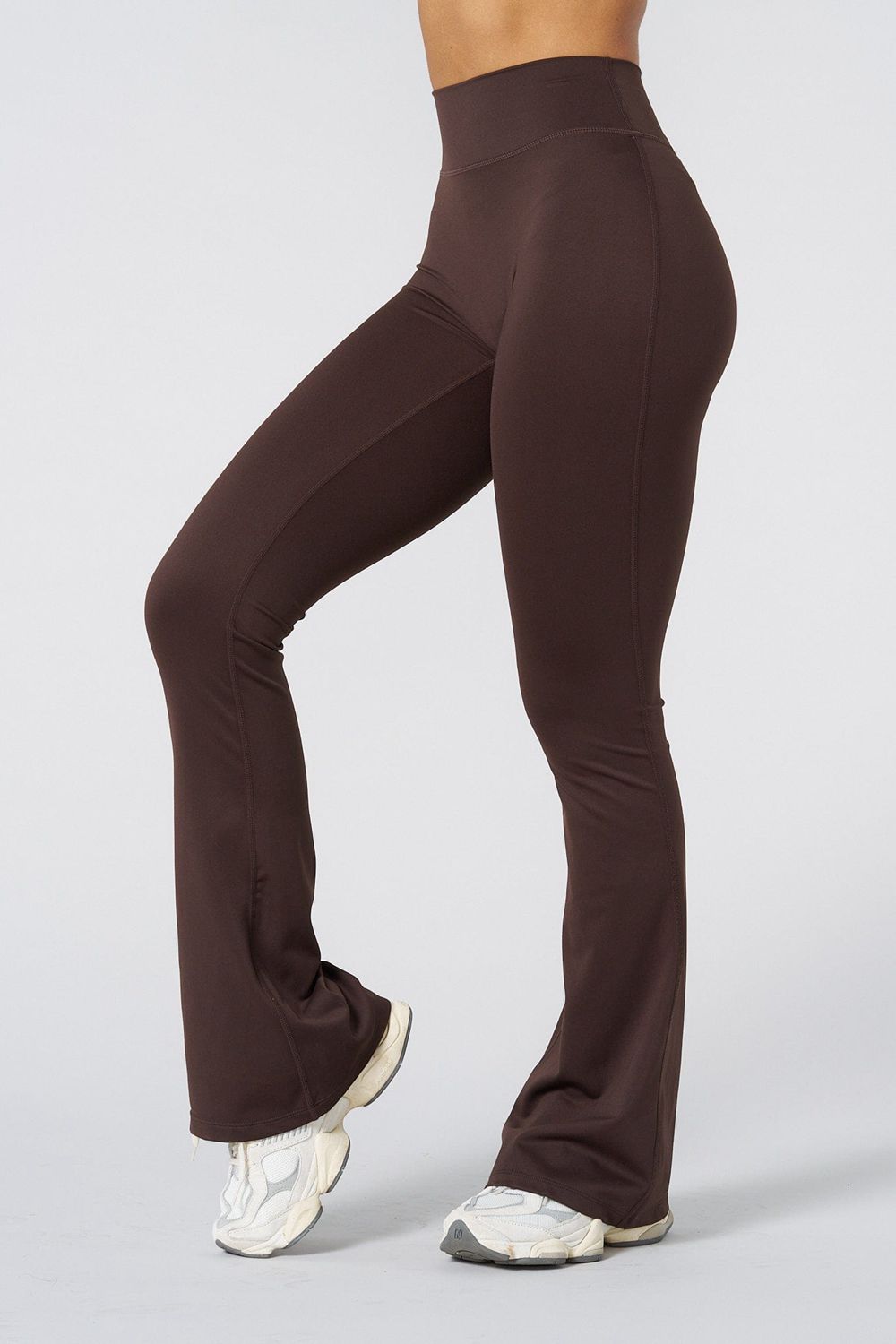 Young LA W227 - Curve Flare Leggings Donkerbruin | WSKPD7380