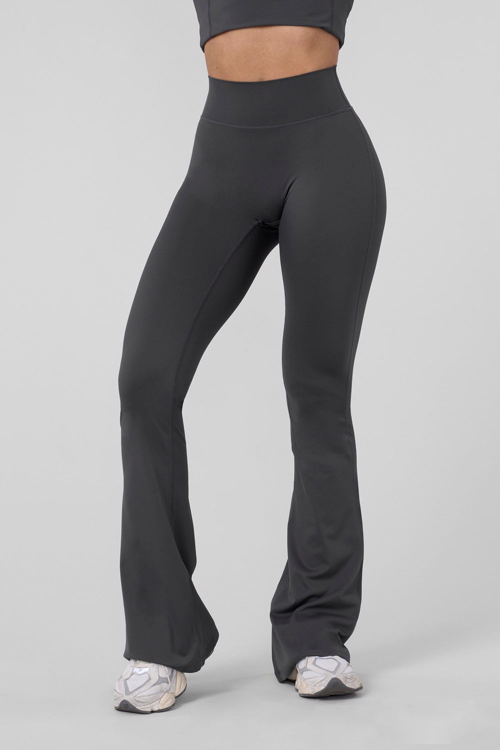 Young LA W227 - Curve Flare Leggings Grijs | NRMEU7510