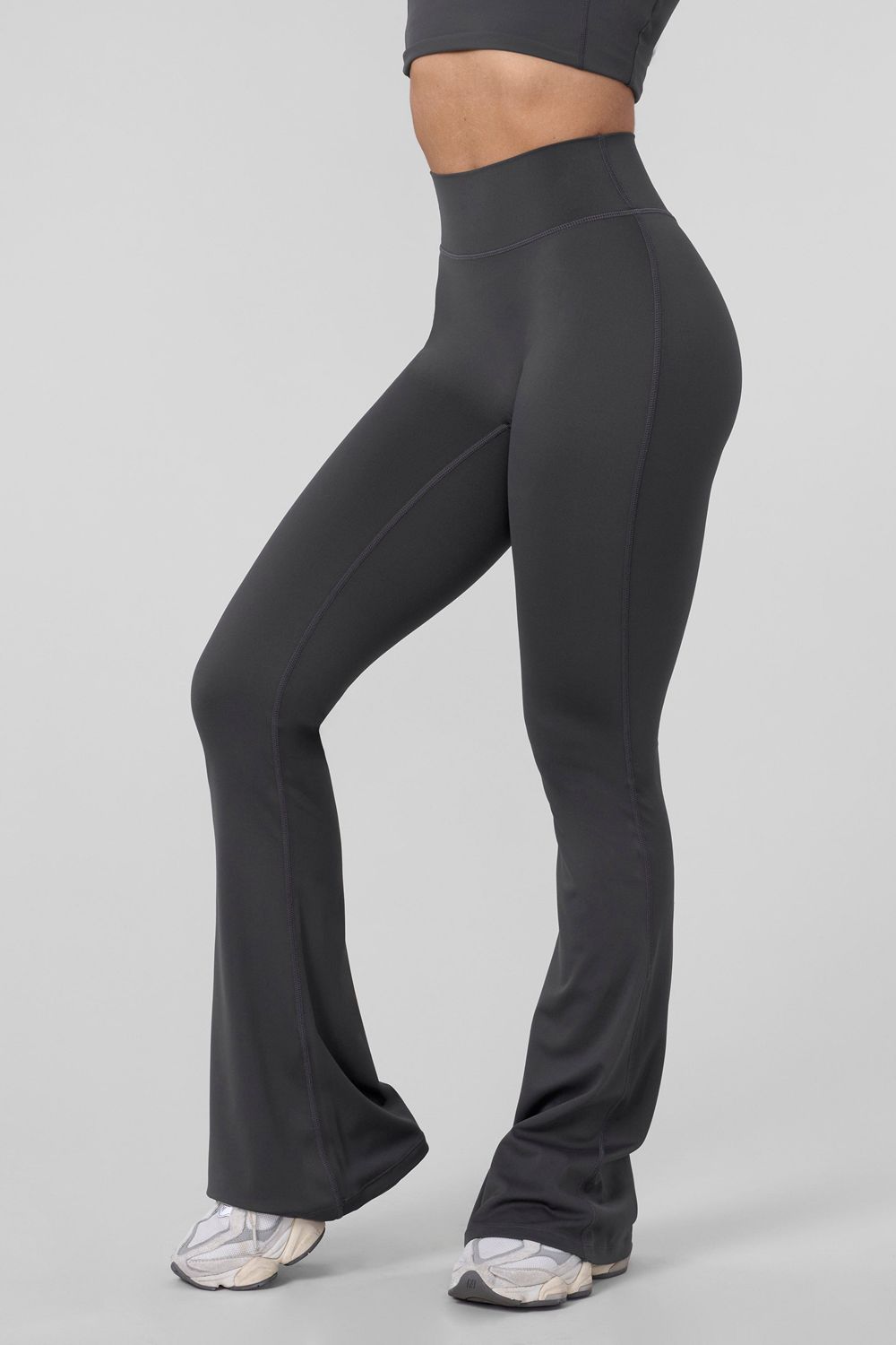 Young LA W227 - Curve Flare Leggings Grijs | NRMEU7510